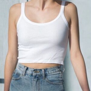 Brandy Melville Classic White Crop Top